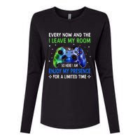 Funny Video Games Every Now And Then I Leave My Room Womens Cotton Relaxed Long Sleeve T-Shirt