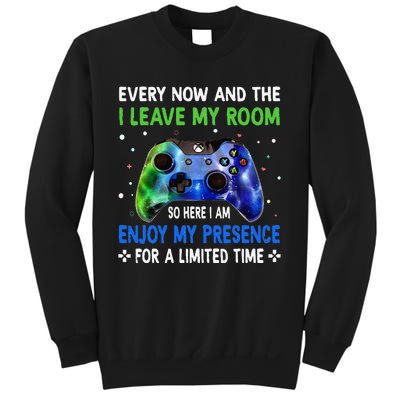 Funny Video Games Every Now And Then I Leave My Room Sweatshirt