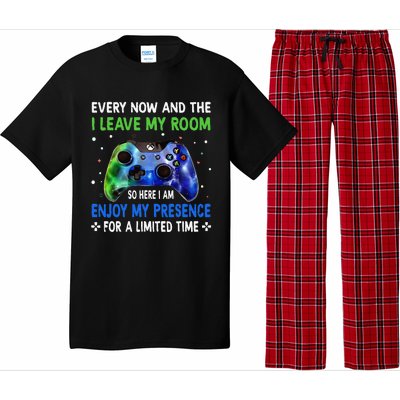 Funny Video Games Every Now And Then I Leave My Room Pajama Set