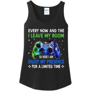 Funny Video Games Every Now And Then I Leave My Room Ladies Essential Tank