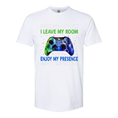 Funny Video Games Every Now And Then I Leave My Room Softstyle CVC T-Shirt