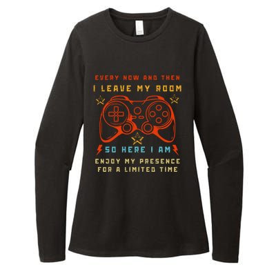 Funny Video Game Every Now And Then I Leave My Room Gamer Womens CVC Long Sleeve Shirt