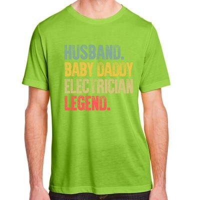 Funny Vintage Great Gift Husband Daddy Electrician Legend Cute Gift Adult ChromaSoft Performance T-Shirt