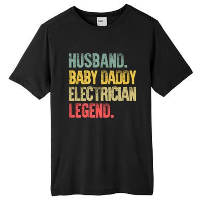 Funny Vintage Great Gift Husband Daddy Electrician Legend Cute Gift Tall Fusion ChromaSoft Performance T-Shirt