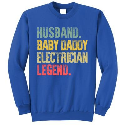 Funny Vintage Great Gift Husband Daddy Electrician Legend Cute Gift Sweatshirt