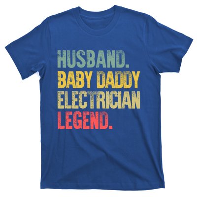 Funny Vintage Great Gift Husband Daddy Electrician Legend Cute Gift T-Shirt