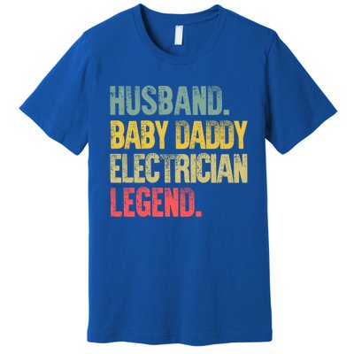 Funny Vintage Great Gift Husband Daddy Electrician Legend Cute Gift Premium T-Shirt