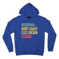 Funny Vintage Great Gift Husband Daddy Electrician Legend Cute Gift Tall Hoodie