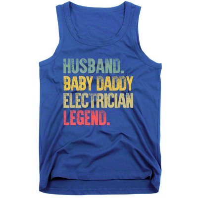 Funny Vintage Great Gift Husband Daddy Electrician Legend Cute Gift Tank Top