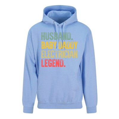 Funny Vintage Great Gift Husband Daddy Electrician Legend Cute Gift Unisex Surf Hoodie