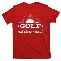 Funny Vintage Golf Eat Sleep Repeat Golfing Fan T-Shirt