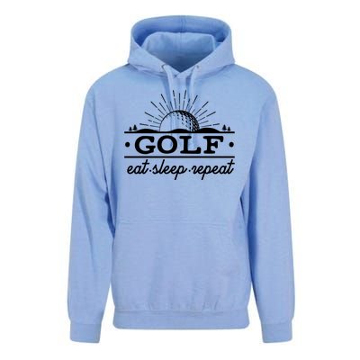 Funny Vintage Golf Eat Sleep Repeat Golfing Fan Unisex Surf Hoodie