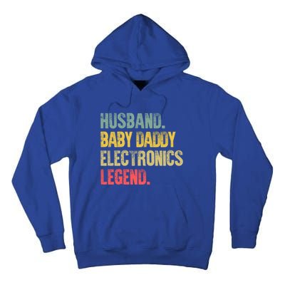 Funny Vintage Gift Husband Daddy Electronics Legend Gift Tall Hoodie