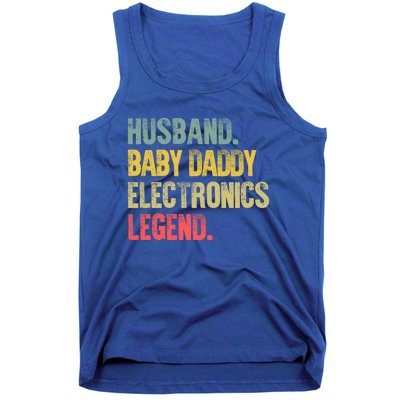 Funny Vintage Gift Husband Daddy Electronics Legend Gift Tank Top