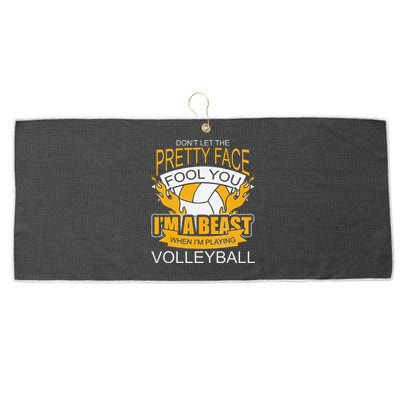 Funny Volleyball Gift For Teen WomenVolleyball Large Microfiber Waffle Golf Towel