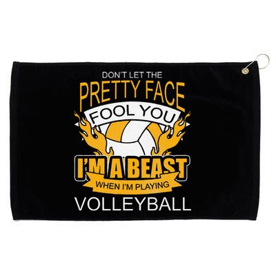 Funny Volleyball Gift For Teen WomenVolleyball Grommeted Golf Towel