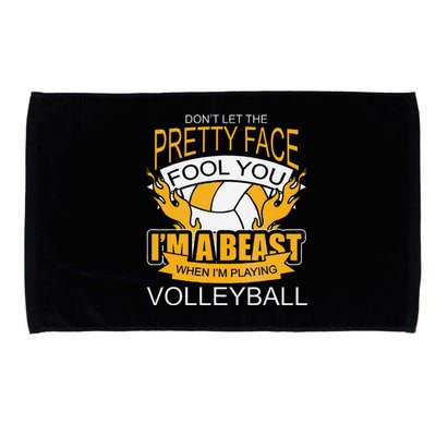 Funny Volleyball Gift For Teen WomenVolleyball Microfiber Hand Towel