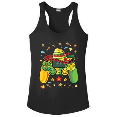 Funny Video Gamer Cinco De Mayo Lets Fiesta Party Ladies PosiCharge Competitor Racerback Tank