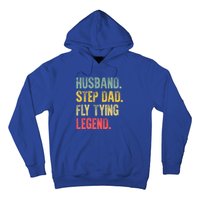 Funny Vintage Great Gift Husband Step Dad Fly Tying Legend Gift Cool Gift Hoodie