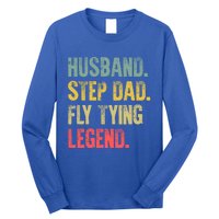 Funny Vintage Great Gift Husband Step Dad Fly Tying Legend Gift Cool Gift Long Sleeve Shirt