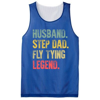 Funny Vintage Great Gift Husband Step Dad Fly Tying Legend Gift Cool Gift Mesh Reversible Basketball Jersey Tank