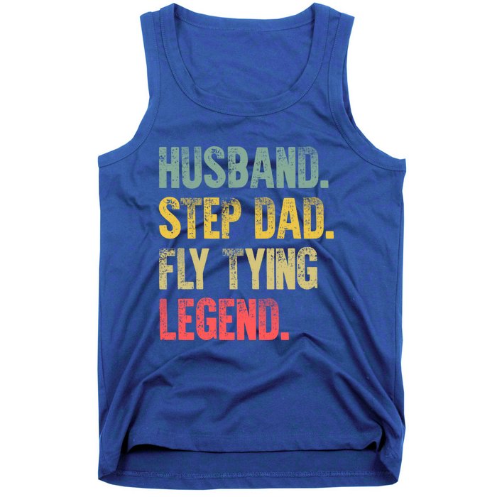 Funny Vintage Great Gift Husband Step Dad Fly Tying Legend Gift Cool Gift Tank Top