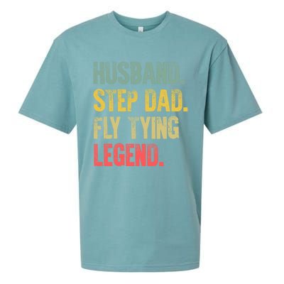 Funny Vintage Great Gift Husband Step Dad Fly Tying Legend Gift Cool Gift Sueded Cloud Jersey T-Shirt