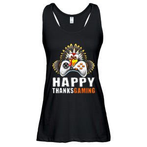 Funny Video Game Console Turkey Thanksgiving Gamers Gaming Ladies Essential Flowy Tank