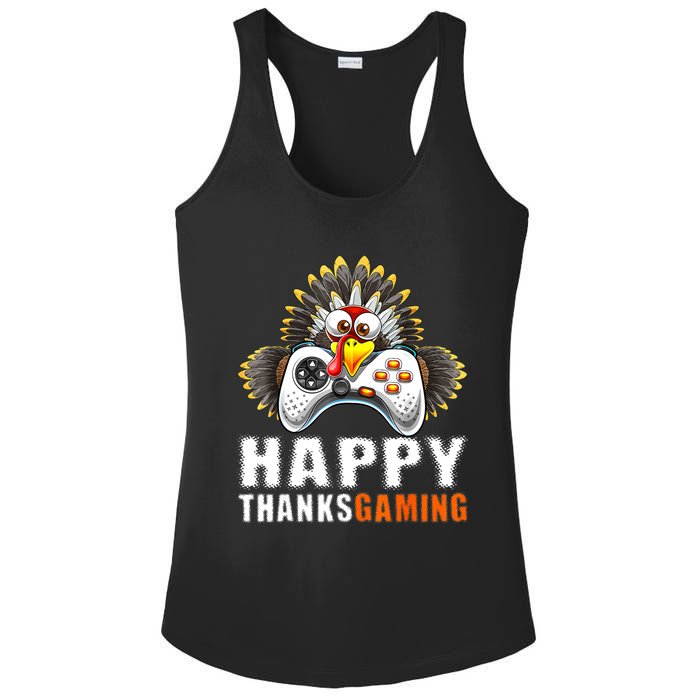 Funny Video Game Console Turkey Thanksgiving Gamers Gaming Ladies PosiCharge Competitor Racerback Tank