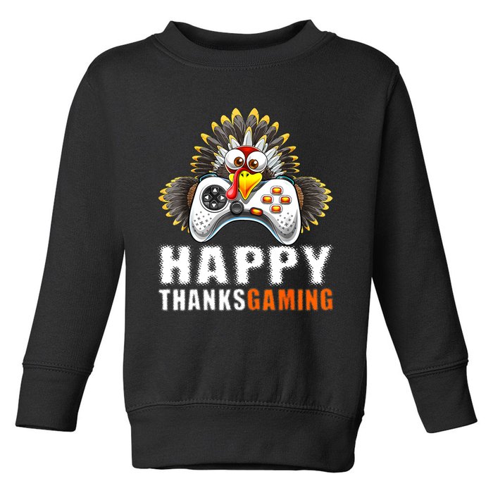 Funny Video Game Console Turkey Thanksgiving Gamers Gaming Toddler Sweatshirt