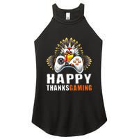 Funny Video Game Console Turkey Thanksgiving Gamers Gaming Women's Perfect Tri Rocker Tank