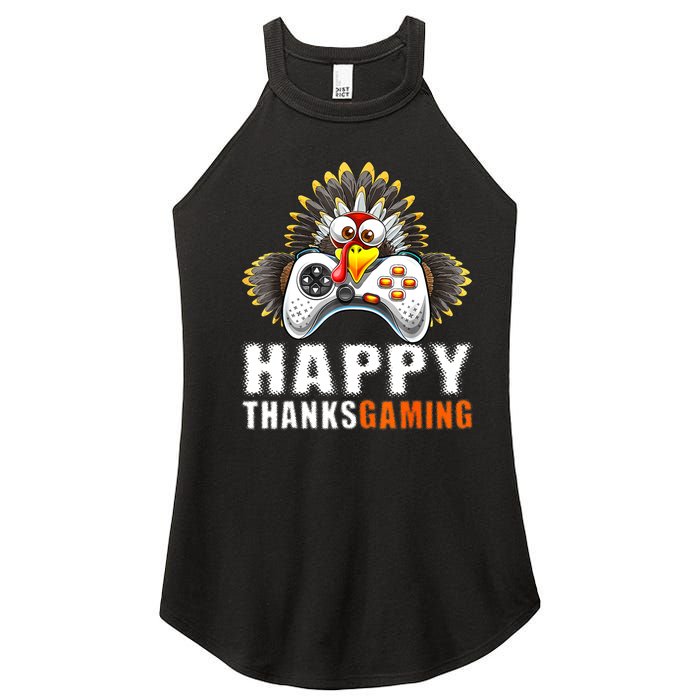 Funny Video Game Console Turkey Thanksgiving Gamers Gaming Women's Perfect Tri Rocker Tank