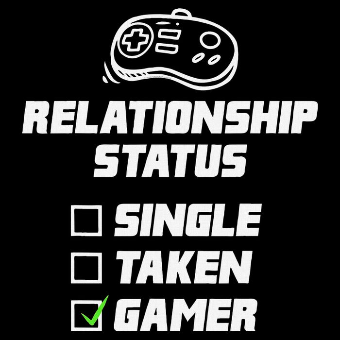 Funny Video Gamer Humor Relationship Status Single Taken Cooling Performance Crew T-Shirt
