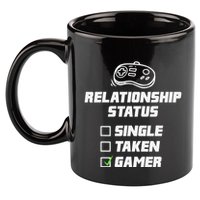 Funny Video Gamer Humor Relationship Status Single Taken 11oz C Handle Ceramic Mug