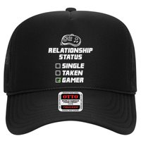 Funny Video Gamer Humor Relationship Status Single Taken Hat