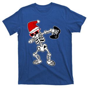 Funny Video Game Santa Dabbing Skeleton Christmas Gift Funny Gift T-Shirt