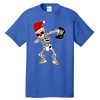 Funny Video Game Santa Dabbing Skeleton Christmas Gift Funny Gift Tall T-Shirt