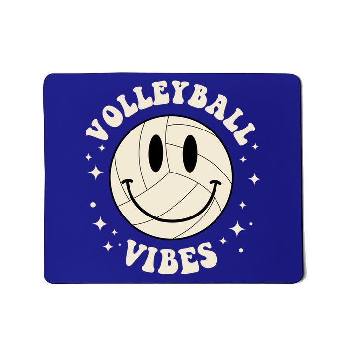 Funny Volleyball Gift Mom Volleyball Vibes Smile Face Meme Great Gift Mousepad