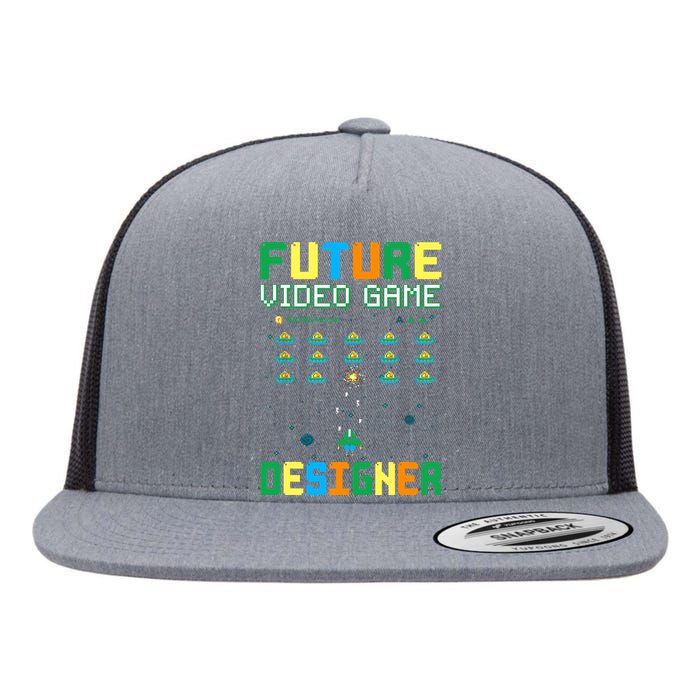 Future Video Game Designer For Game Developer Flat Bill Trucker Hat