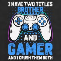 Funny Video Gamer Video Games Lover Geek Gaming Brother Gift 7 Panel Mesh Trucker Snapback Hat