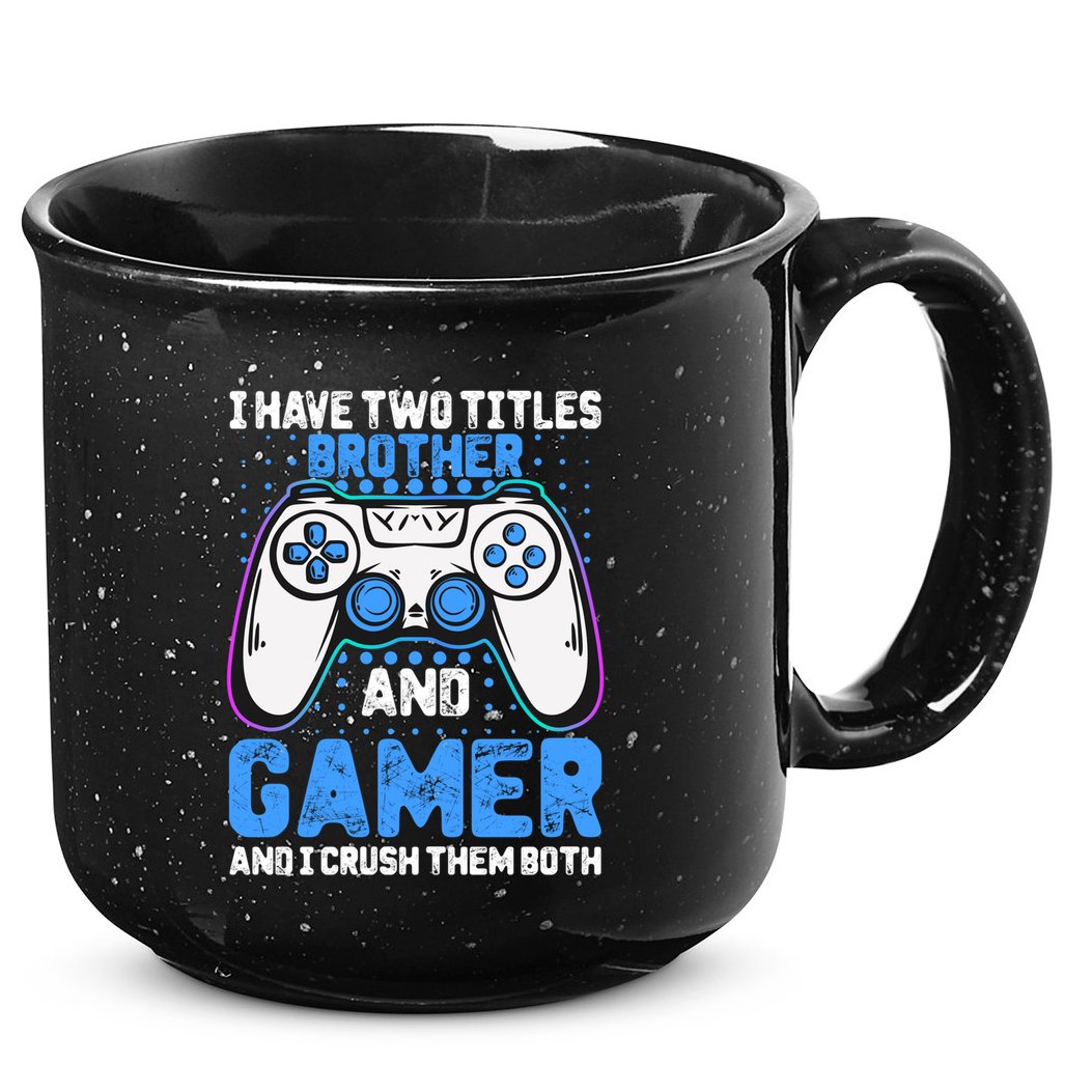 Funny Video Gamer Video Games Lover Geek Gaming Brother Gift 15oz Campfire Ceramic Mug