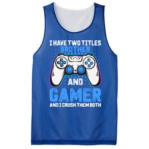 Funny Video Gamer Video Games Lover Geek Gaming Brother Gift Mesh Reversible Basketball Jersey Tank