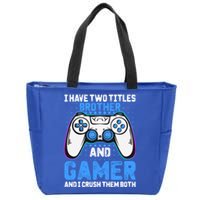 Funny Video Gamer Video Games Lover Geek Gaming Brother Gift Zip Tote Bag