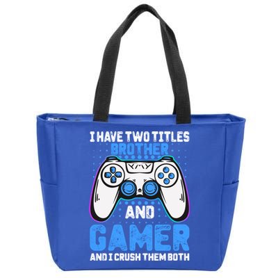 Funny Video Gamer Video Games Lover Geek Gaming Brother Gift Zip Tote Bag