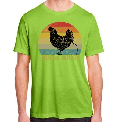 Funny Vintage Guess What? Chicken Butt! Farm Chicken Butt Gift Adult ChromaSoft Performance T-Shirt