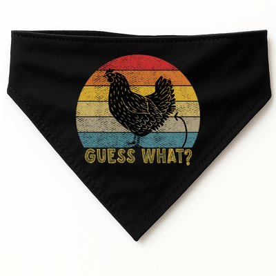 Funny Vintage Guess What? Chicken Butt! Farm Chicken Butt Gift USA-Made Doggie Bandana