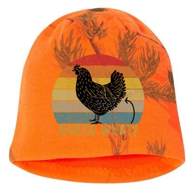 Funny Vintage Guess What? Chicken Butt! Farm Chicken Butt Gift Kati - Camo Knit Beanie