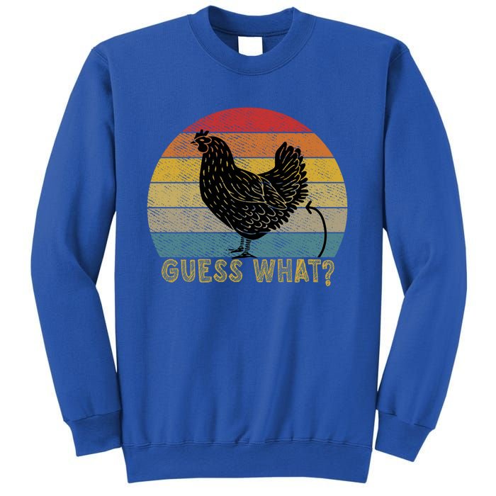 Funny Vintage Guess What? Chicken Butt! Farm Chicken Butt Gift Sweatshirt