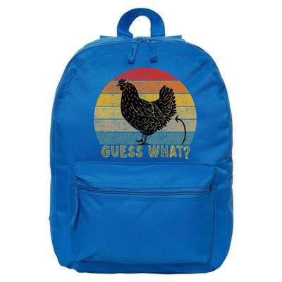 Funny Vintage Guess What? Chicken Butt! Farm Chicken Butt Gift 16 in Basic Backpack