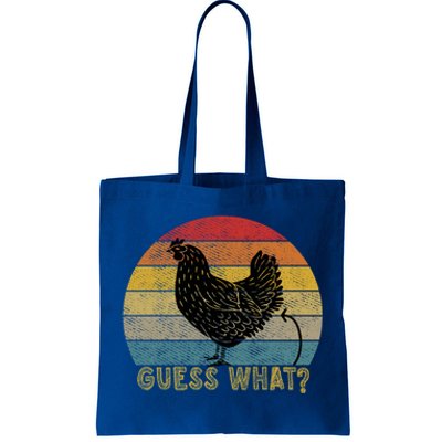 Funny Vintage Guess What? Chicken Butt! Farm Chicken Butt Gift Tote Bag